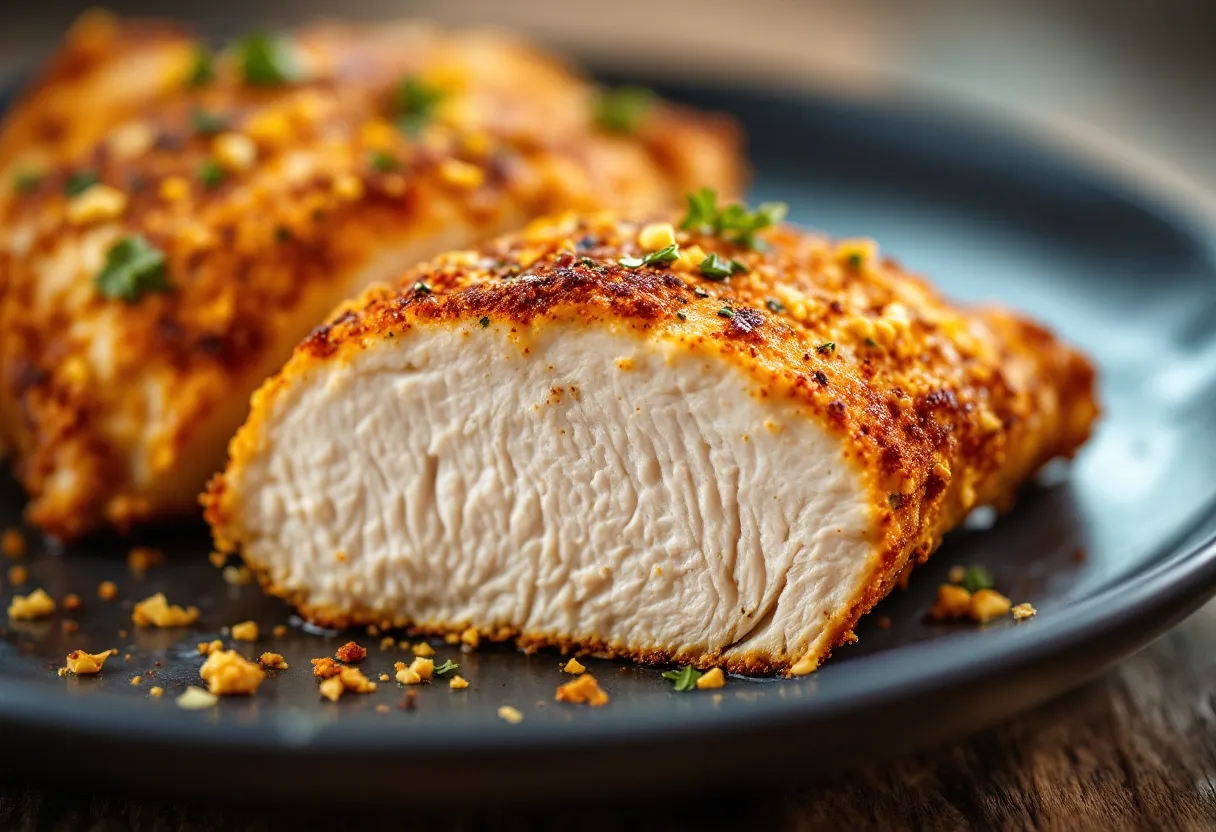 Air Fryer Chicken Breast — high-protein GLP-1 recipe, 39g protein per serving