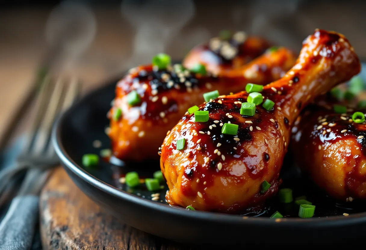 Asian Glazed Drumsticks — high-protein GLP-1 recipe, 49g protein per serving
