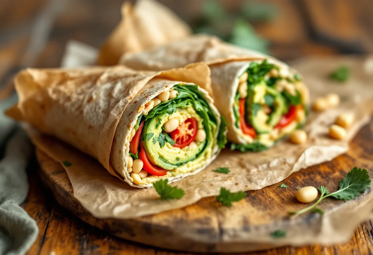 Avocado & White Bean Salad Wraps (17g Protein) — high-protein GLP-1 recipe, 17g protein per serving