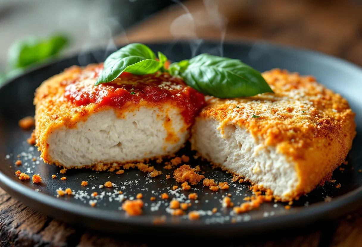 Baked Chicken Parmesan Recipe — high-protein GLP-1 recipe, 31g protein per serving
