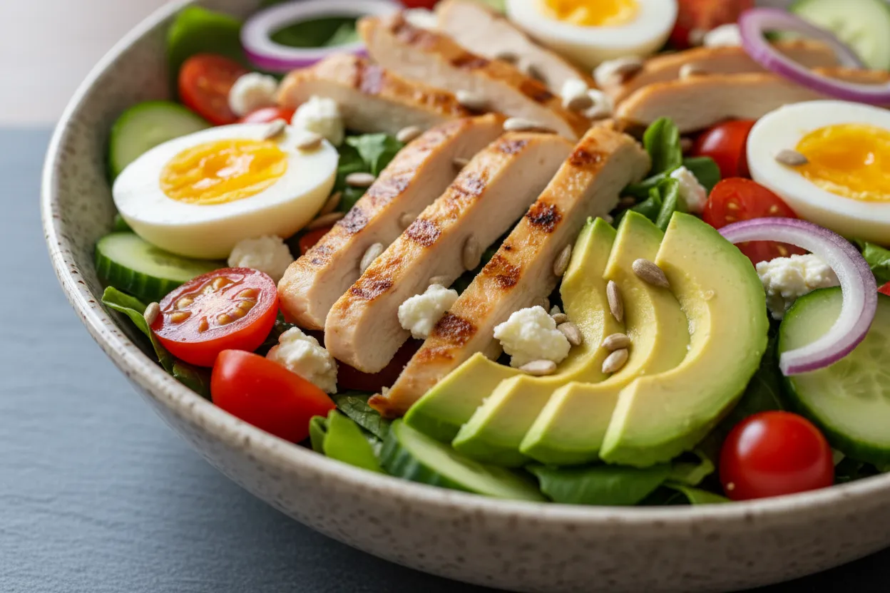 Big Salad Protein Bowl — 39g protein GLP-1 bowl recipe