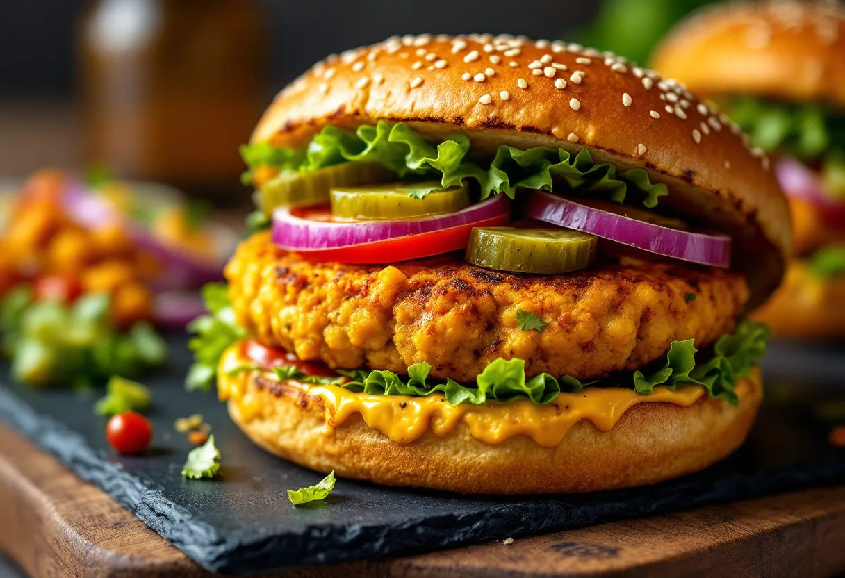 Chana Masala Burgers (17g Protein) — high-protein GLP-1 recipe, 17g protein per serving