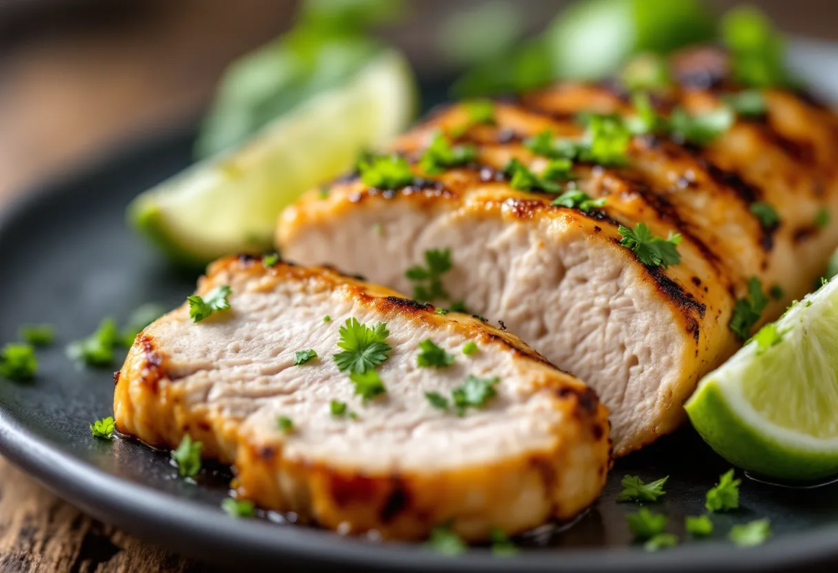Cilantro Lime Chicken Breast (Grilled or Air Fryer) — high-protein GLP-1 recipe, 38g protein per serving