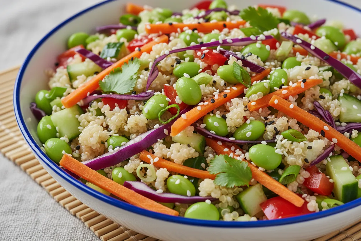 Edamame & Quinoa Power Bowl — 23g protein GLP-1 bowl recipe
