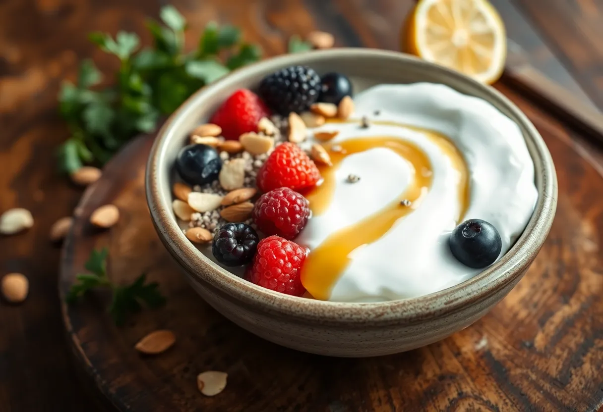 High-Protein Greek Yogurt Breakfast Bowl (30g Protein) — 30g protein GLP-1 recipe