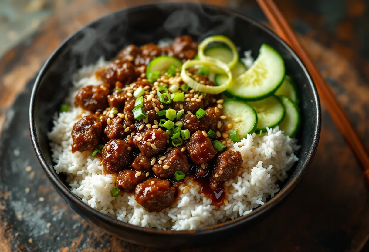 Korean Beef Bowl Recipe — high-protein GLP-1 recipe, 30g protein per serving