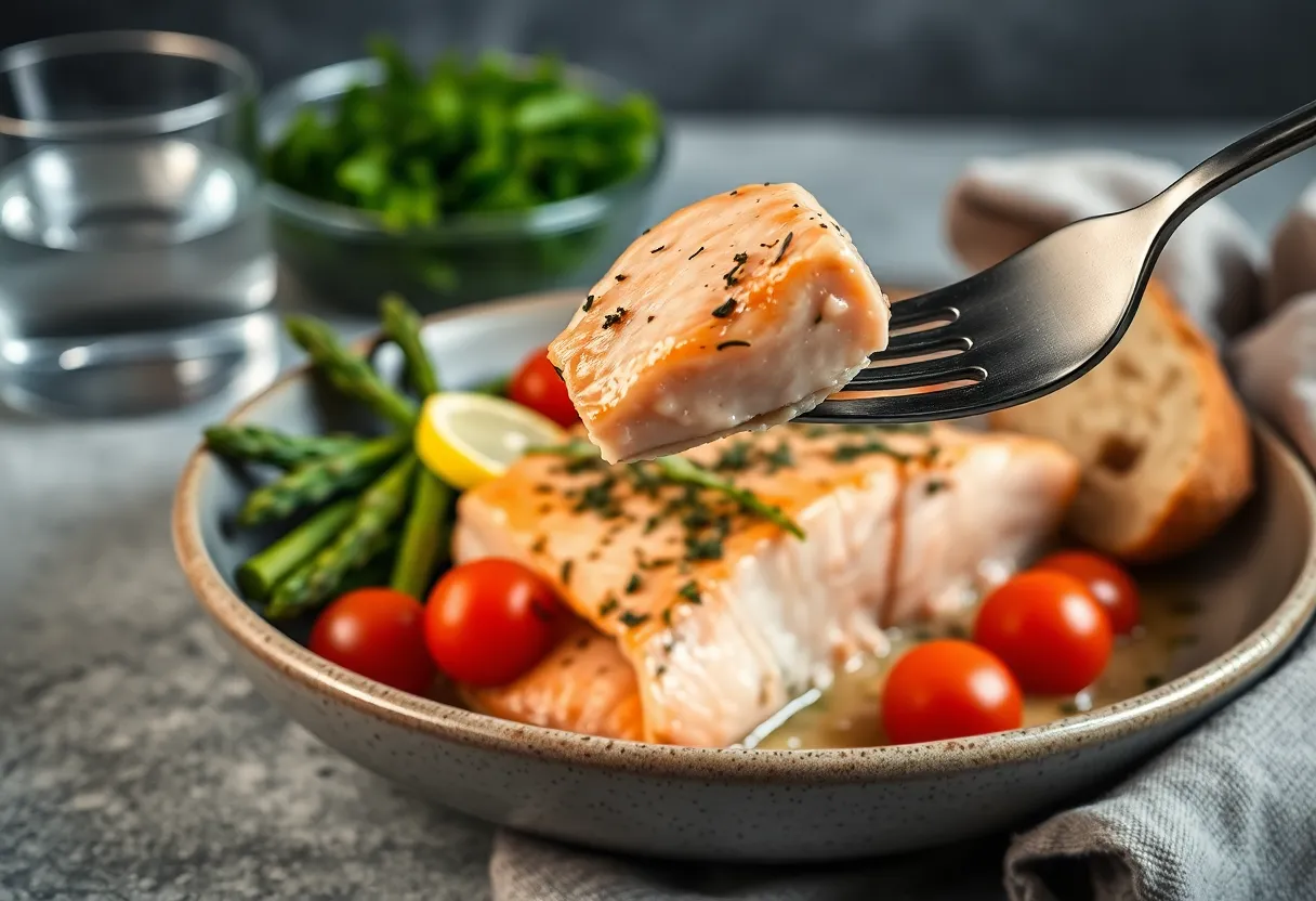 Lemon Herb Salmon Traybake
