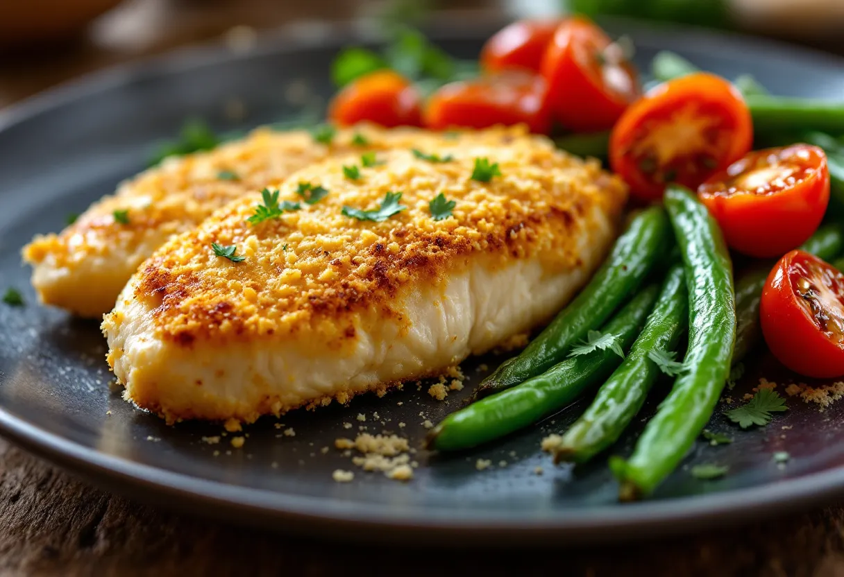 Low Sodium Longhorn Parmesan Crusted Chicken — high-protein GLP-1 recipe, 30g protein per serving