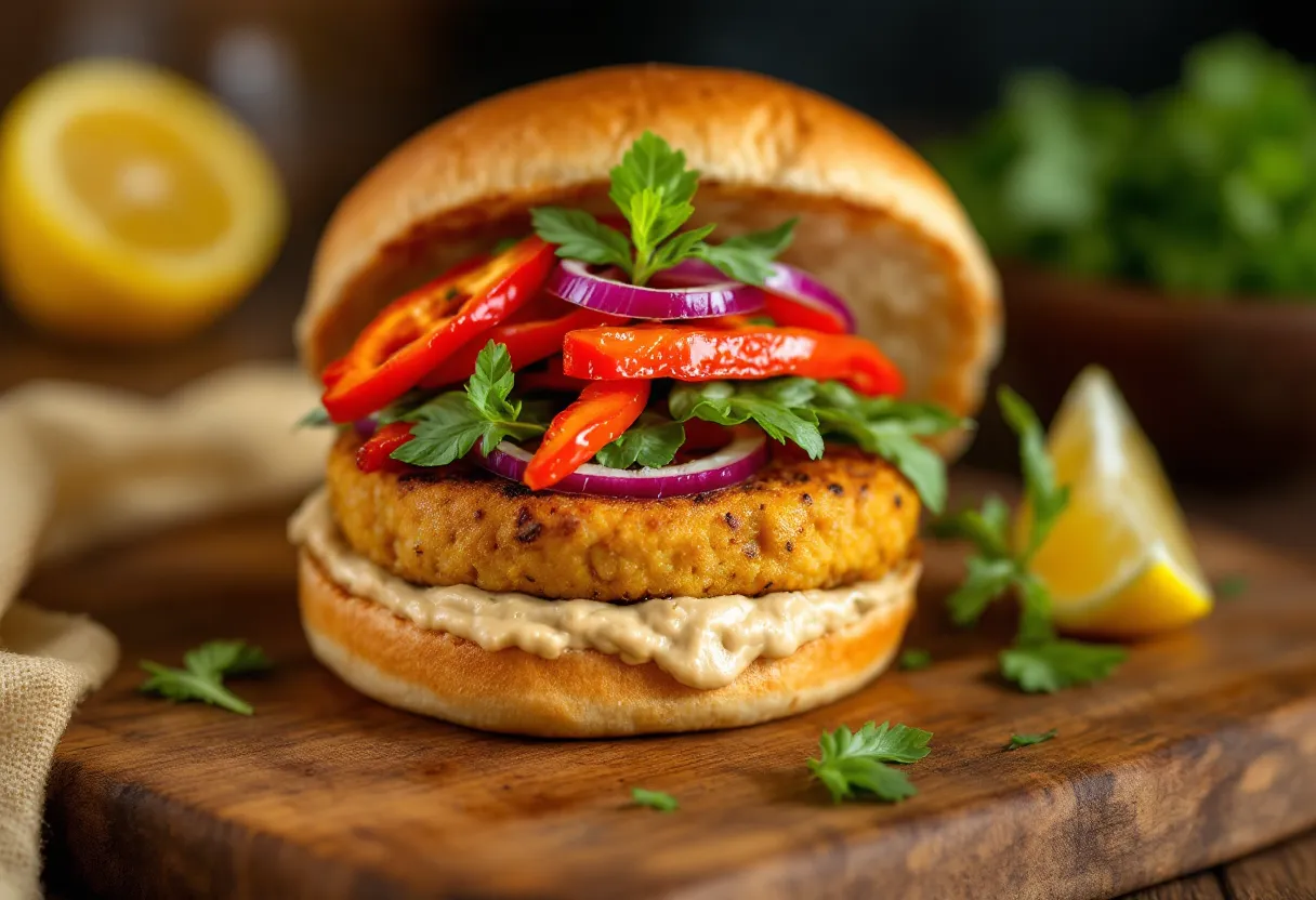 Mediterranean Chickpea Burgers (19g Protein) — high-protein GLP-1 recipe, 19g protein per serving