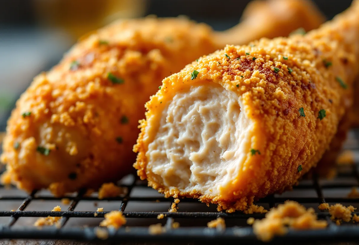 Oven Fried Chicken — high-protein GLP-1 recipe, 55g protein per serving