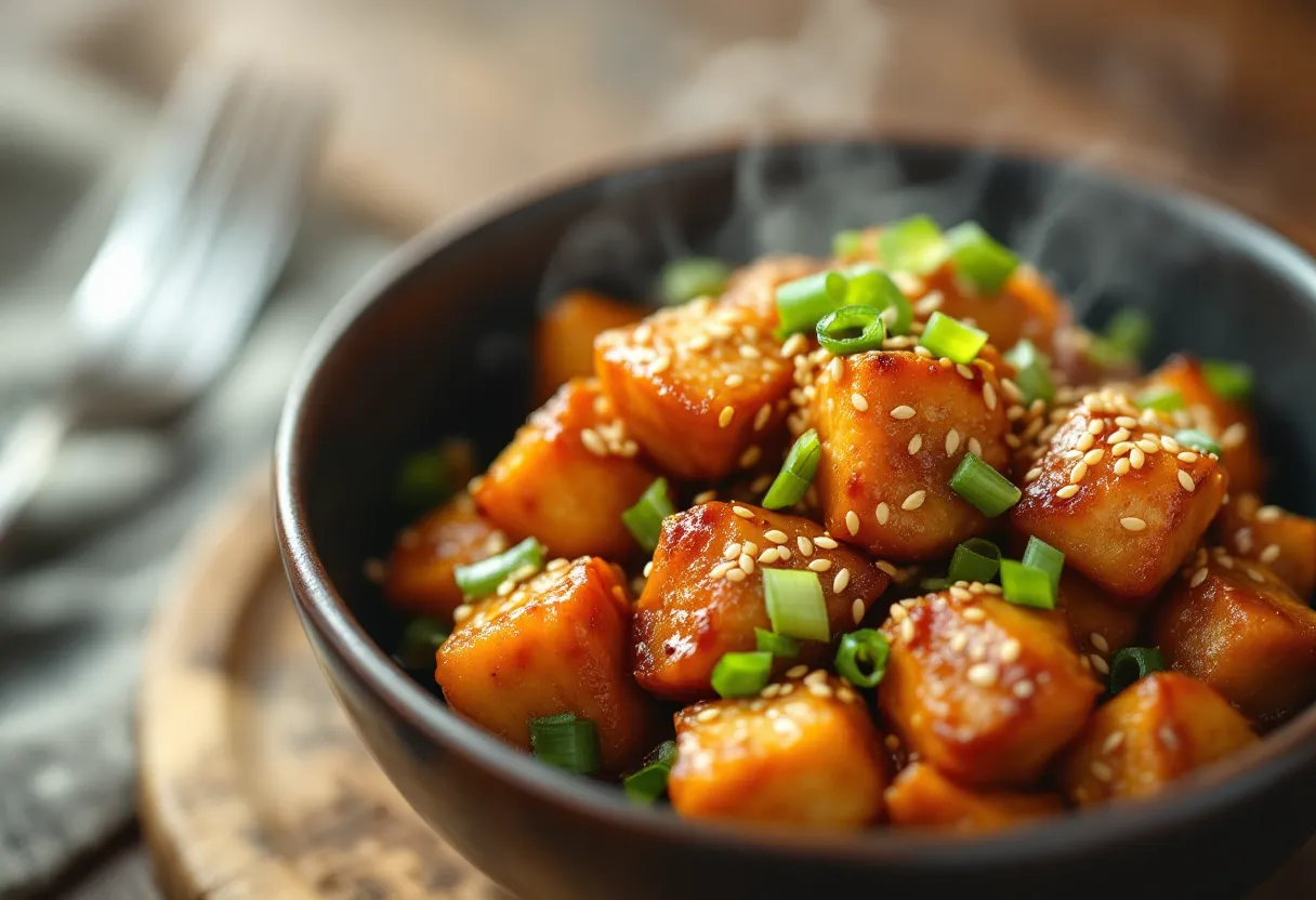 Sesame Chicken Recipe — high-protein GLP-1 recipe, 44g protein per serving