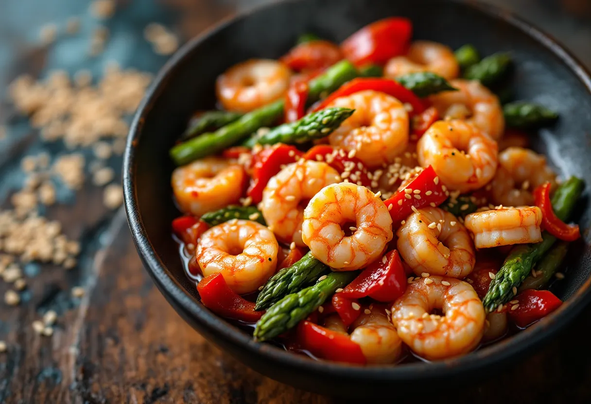 Shrimp Stir Fry — high-protein GLP-1 recipe, 25g protein per serving