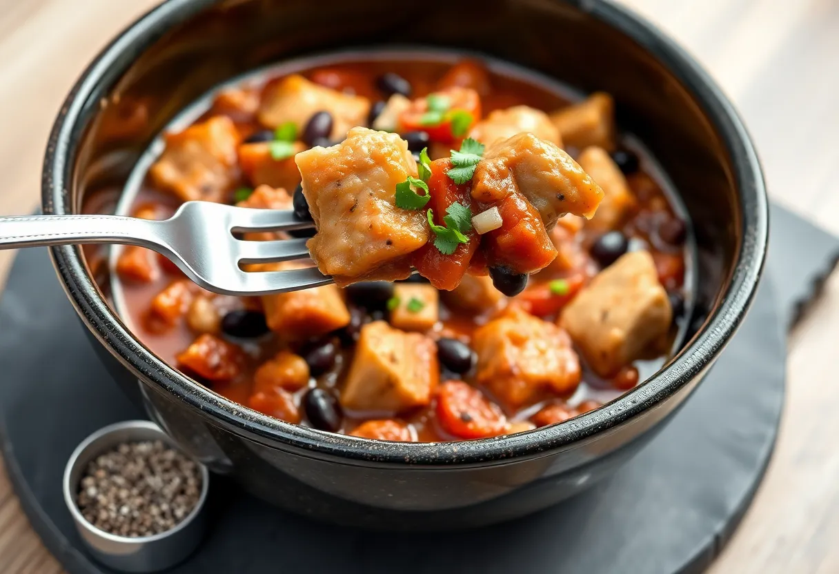Slow Cooker Chicken Chili (34g Protein, High Fibre) — 34g protein GLP-1 recipe