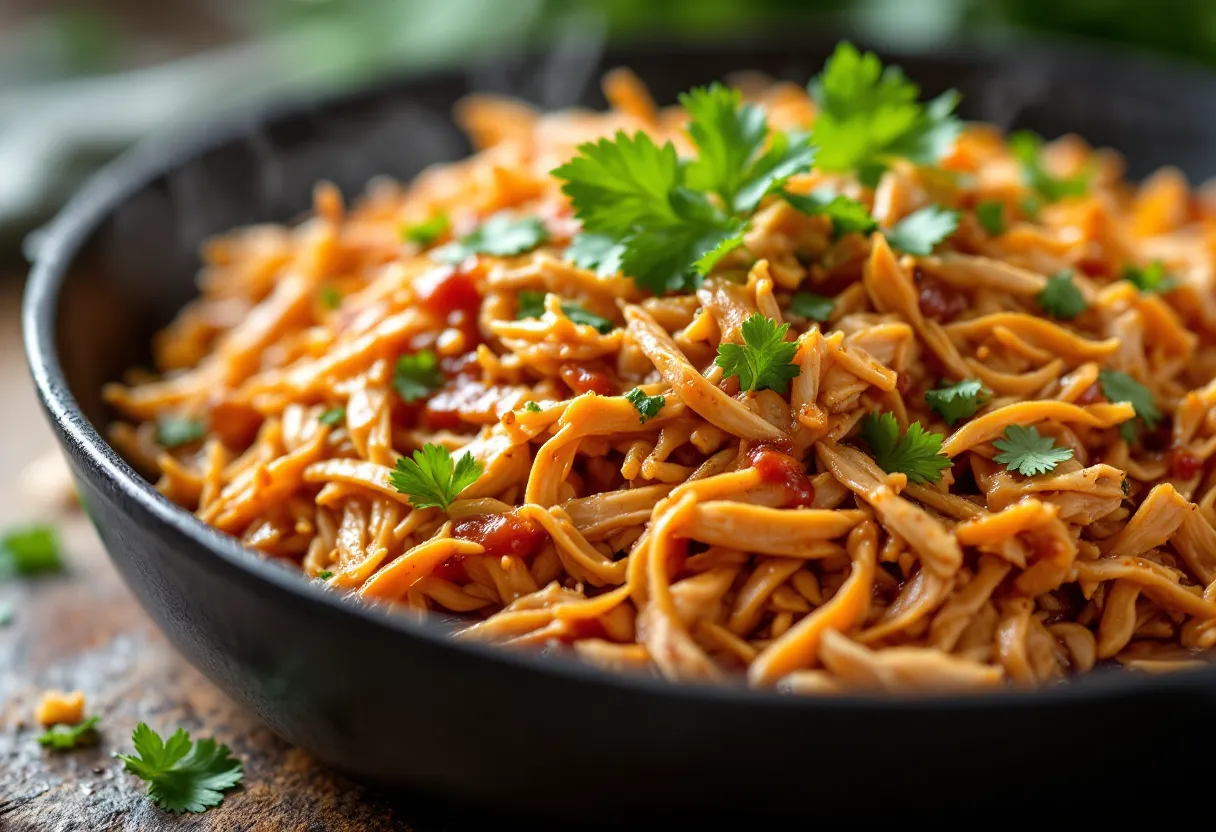 Slow Cooker Shredded Chicken for Tacos — high-protein GLP-1 recipe, 17g protein per serving