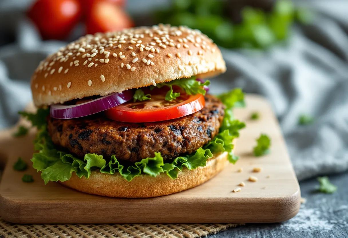 Smoky Tempeh & Black Bean Burgers (22g Protein) — high-protein GLP-1 recipe, 22g protein per serving