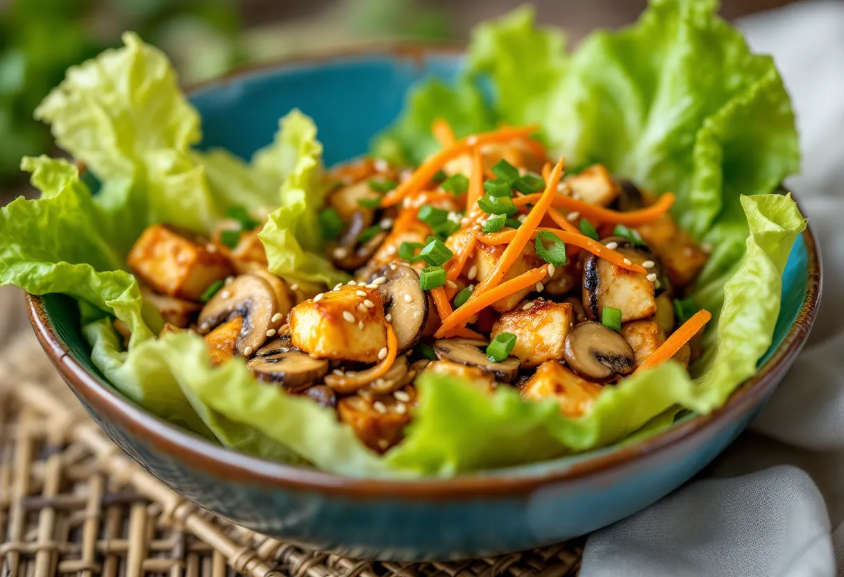 Tofu Lettuce Wraps (23g Protein) — high-protein GLP-1 recipe, 23g protein per serving