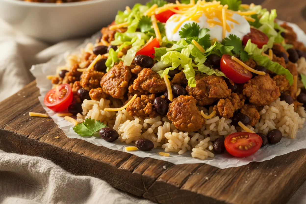 Turkey Taco Rice Bowl — 49g protein GLP-1 bowl recipe