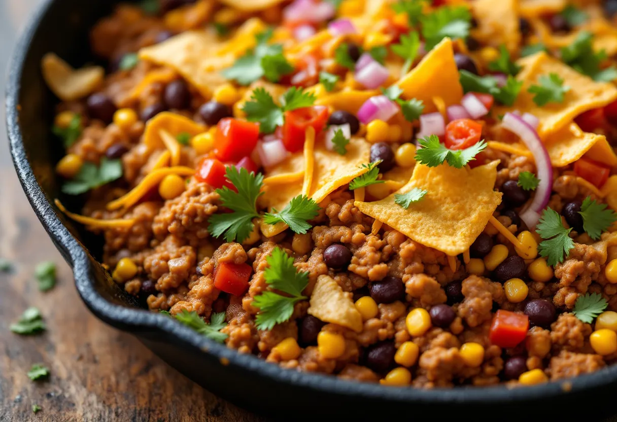 Turkey Taco Skillet — high-protein GLP-1 recipe, 37g protein per serving