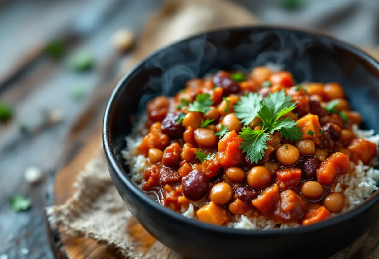 Vegetarian Chilli — high-protein GLP-1 recipe, 9g protein per serving